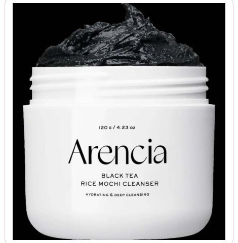 Arencia Black Tea Rice Mochi Cleanser 120g