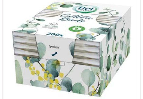 Bell Face & Body Cotton Buds 200 Pieces