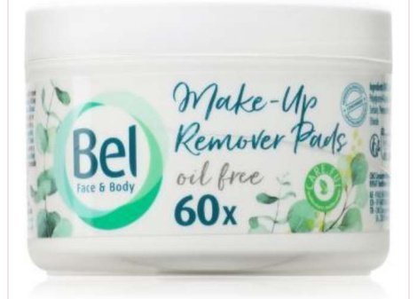 Bell Face & Body Makeup Remover Pads 60 Pads