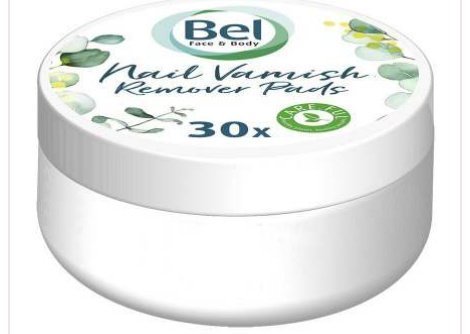 Bell Face & Body Nail Polish Remover Pads 30 Pads