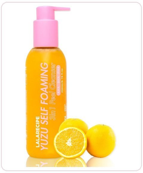 LALARECIPE Yuzu Self Foaming 3 in 1 Peel Cleanser 200ml