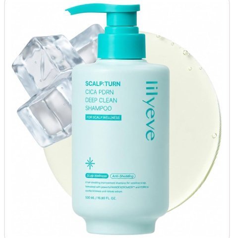 LILYEVE Scalp:Turn Cica PDRN Deep Clean Shampoo 500ml