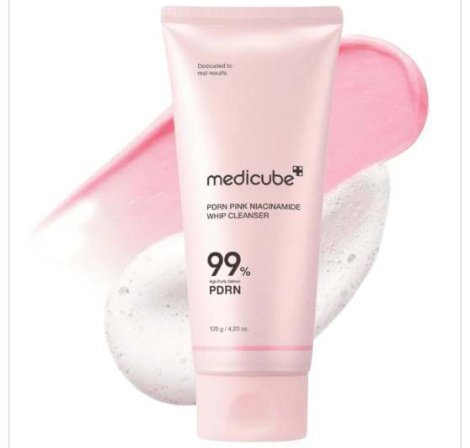 MEDICUBE PDRN Pink Niacinamide Whip Cleanser 120g