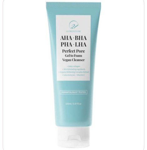 O21 Avapara Perfect Pore Gel-to-Foam Vegan Cleanser 150g