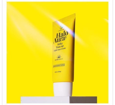 O21 Halo Aura Milky Tone-Up Light Sunscreen 50ml SPF50+ PA++++