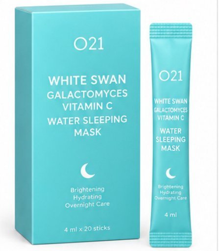 O21 White Swan Galactomyces Vitamin C Water Sleeping Mask (4ml x 20 Sticks)